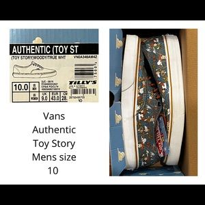 Vans Authentic Toy Story Woody Mens Shoes